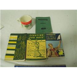 4 Boy Scout Books and Mug