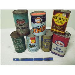 Box of Oil Tins