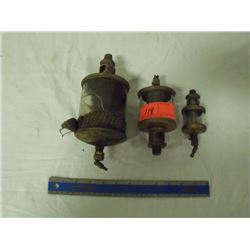3 Brass Engine Oilers