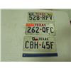 Image 1 : 3 Texas License Plates