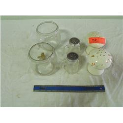 2 Lantern Globes,Shakers