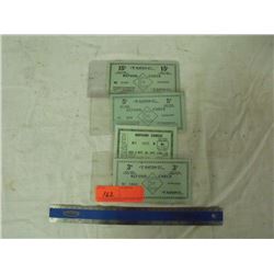 4 T Eaton Refund Cheques