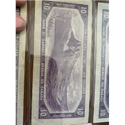 3 Canadian $10. Bills