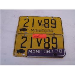 Manitoba Lic plates