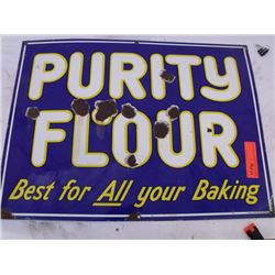 Purity Flour Porcelain Sign