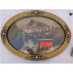 Oval bubble glass frame