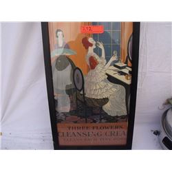 Thress flowers framed ad