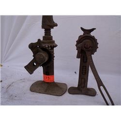 Pair of Vintage car jacks