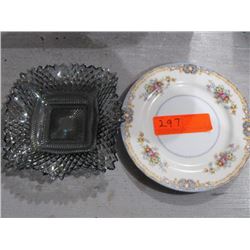 Plate and Candy Dish