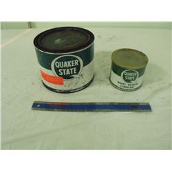 2 Quaker State Tins