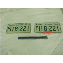 Pair SK Farm Plates 1970