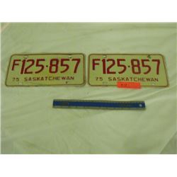 Pair SK Farm Plates 1975