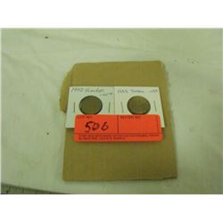 1942-1943 Tombac Nickels