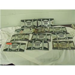11 Flattened Quaker State Tin