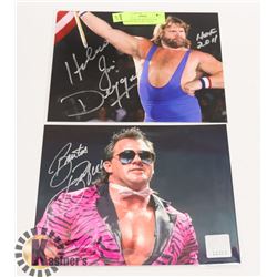 WWE HAWSAW JIM DUGGAN & BARBER BEEFCAKE SIGNED