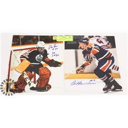 EDMONTON OILERS ROM LOW & AL HAMILTON SIGNED