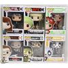 Image 1 : LOT OF 6 VARIOUS FUNKO POP FIGURES