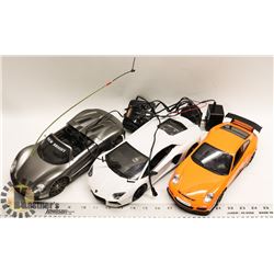 LOT OF 3 BRIGHT LAMBORGHINI RC REMOTE CONTROL