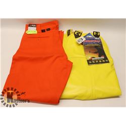 PAIR OF BIG BILL FR WORK PANTS SIZE 32,28 SOLD