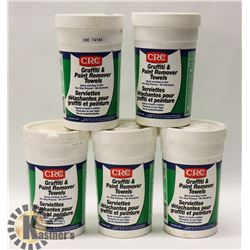 BOX OF GRAFFITI AND PAINT REMOVER TOWELS