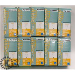 10 PACK OF PRO SERIES SPIRAL COMPACT FLUORESCENT