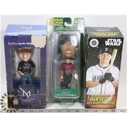A LOT OF 3 BOBBLE HEADS ANTHONY