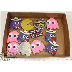 FLAT OF POP CULTURE BELT BUCKLES