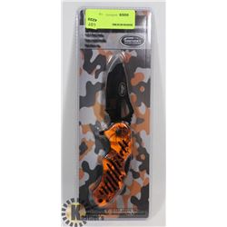 NEW ORANGE HANDLE LOCK BLADE KNIFE