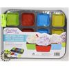 Image 1 : CUCINA VITA MUFFIN PAN WITH 12 SILICONE CUPCAKE