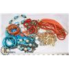 Image 1 : LOT OF ASSORTED NECKLACES & BRACELETS