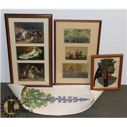 LOT OF FRAMED PICTURES