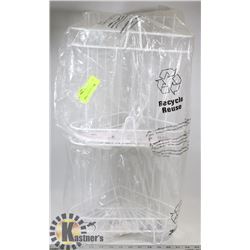 COATED WIRE 3 TIER CORNER SHELF
