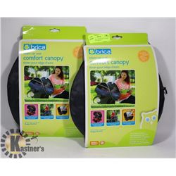 LOT OF 2 BRICA COMFORT CANOPY FOR INFANT CARSEAT