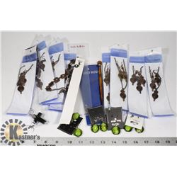 LOT OF ASSORTED NECKLACES, EARRINGS & BRACELETS