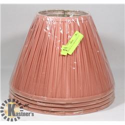 NEW SET OF 4 LAMP SHADES 9" H
