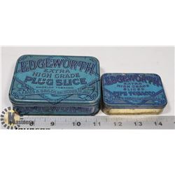 LOT OF TWO VINTAGE EDGEWORTH TOBACCO TINS