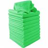Image 1 : PACK OF 10 NEW GREEN MICROFIBER RAGS
