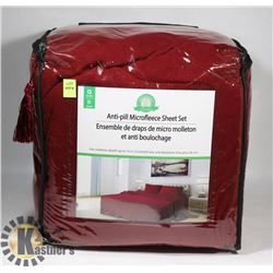 NEW QUEEN SIZE ANI-PILL MICROFLEECE SHEET SET