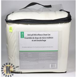 NEW QUEEN SIZE ANI-PILL MICROFLEECE SHEET SET