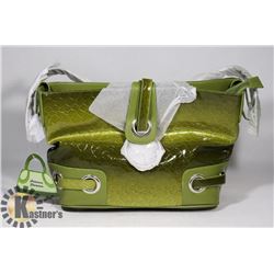 NEW GREEN PRINCESS FLORENCE SNAKE SKIN BAG