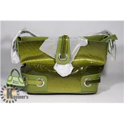 NEW GREEN PRINCESS FLORENCE SNAKE SKIN BAG