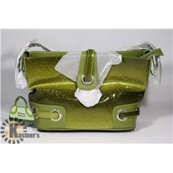NEW GREEN PRINCESS FLORENCE SNAKE SKIN BAG