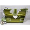 Image 1 : NEW GREEN PRINCESS FLORENCE SNAKE SKIN BAG