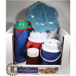 BOX OF THERMOSES