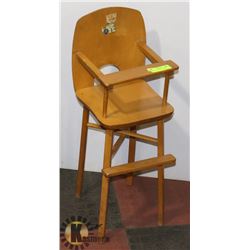 VINTAGE DOLL HIGH CHAIR