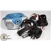 Image 1 : SYLVANIA AM/FM RADIO AND CD PLAYER AND HEADPHONES