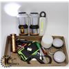 Image 1 : FLAT OF  EDDIE BAUER ITEMS: LANTERN, POWERBANK &
