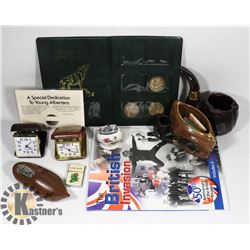 A LOT OF 2 1950'S ASHTRAY PIPES