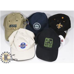 LOT OF 5 BASEBALL HATS