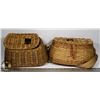 Image 1 : TWO WICKER FISHING BASKETS